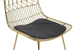 Set med 2 barstolar PRESTON Metall Guld 48cm