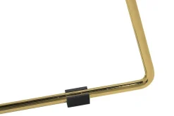 Set med 2 barstolar PRESTON Metall Guld 48cm