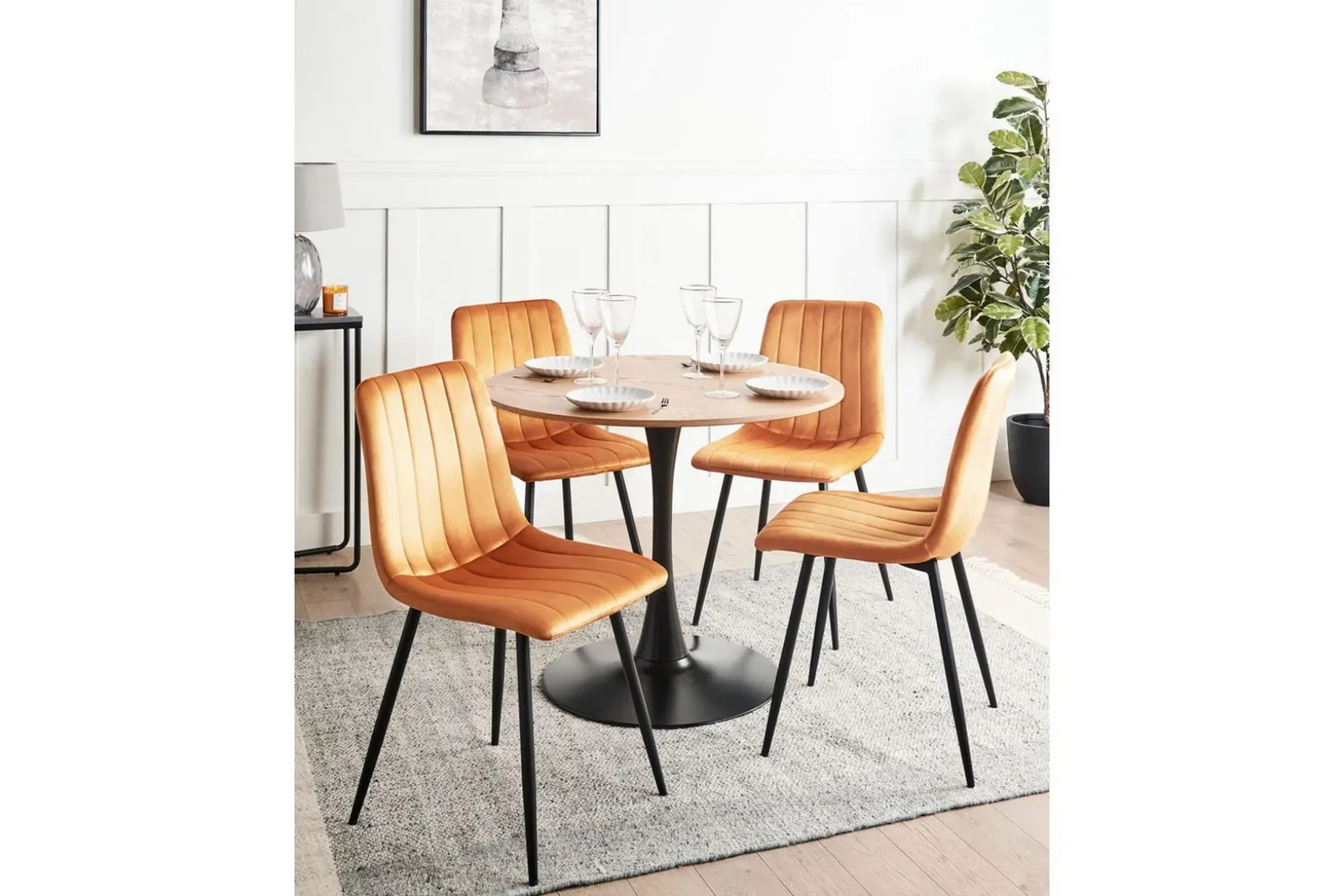 Set med 4 matstolar Kalispell