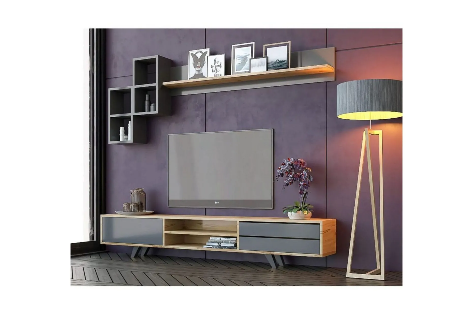 Seyra Tv-möbelset 180x40 cm