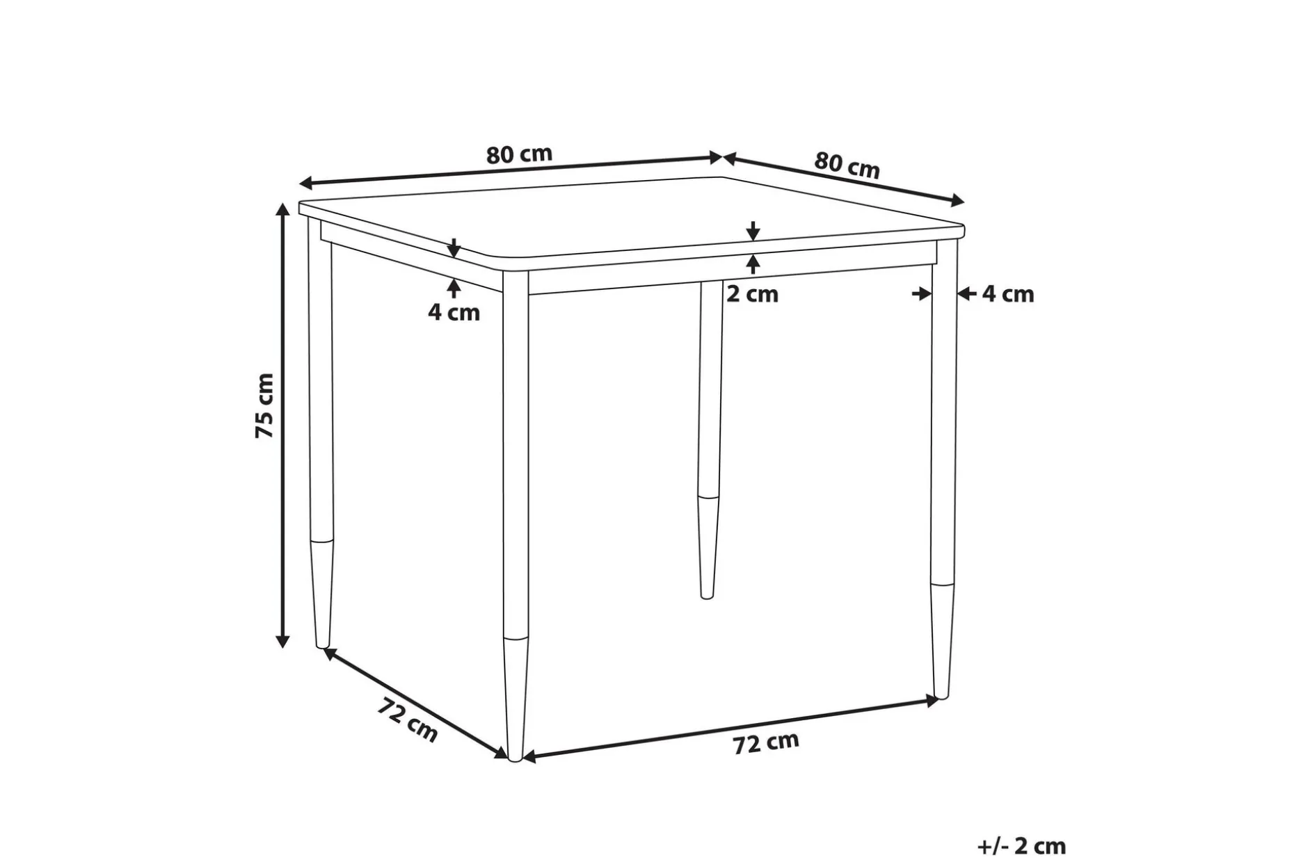 Shalford Matbord 80 cm