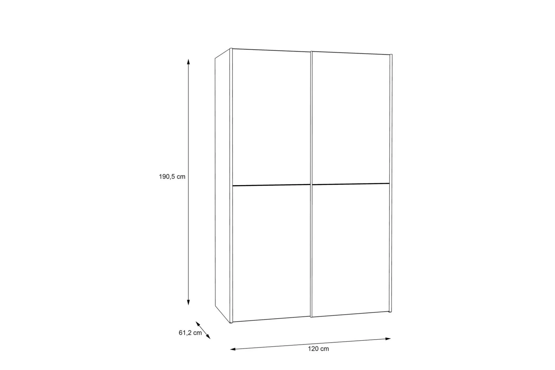 Shipts Garderob 62x120 cm
