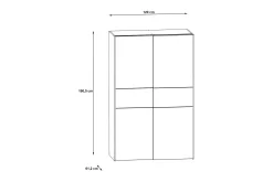 Shipts Garderob 62x120 cm