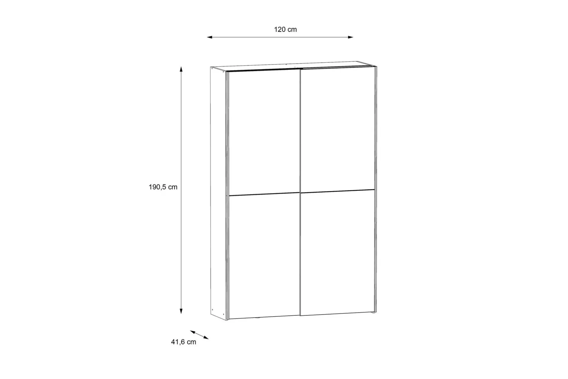 Shipts Garderob 42x120 cm