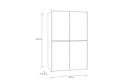 Shipts Garderob 62x120 cm