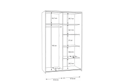Shipts Garderob 62x120 cm