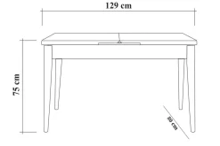 Shundrea Matgrupp 4 delar 75 cm