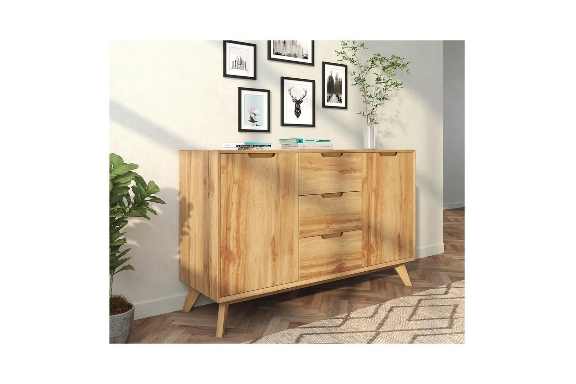 Sideboard & skänk Loft24 Skänk Ezra 120x40x75 cm Natur