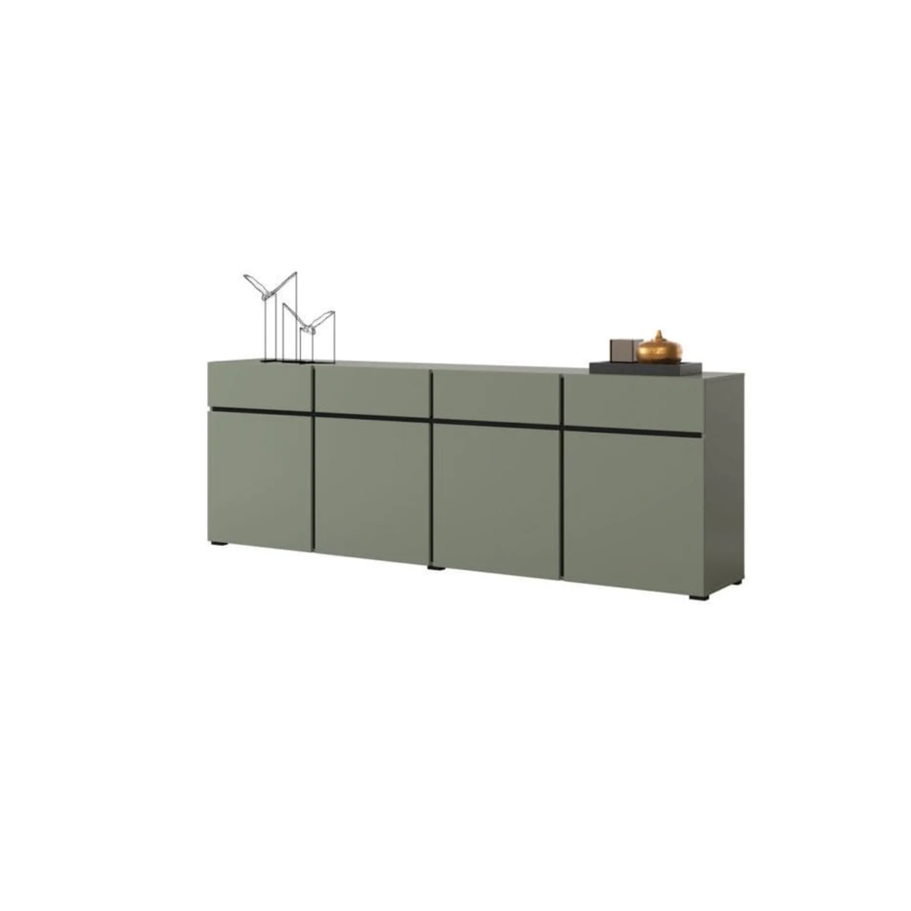 Sideboard Cross 4 dörrar med 4 lådor