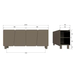 Sideboard Root 200 cm