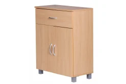 Sideboard Wohnling Folierad spånskiva 60 x 75 cm 2 dörrar 1 låda modern stil