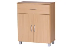 Sideboard Wohnling Folierad spånskiva 60 x 75 cm 2 dörrar 1 låda modern stil