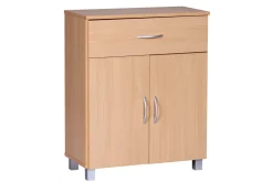 Sideboard Wohnling Folierad spånskiva 60 x 75 cm 2 dörrar 1 låda modern stil