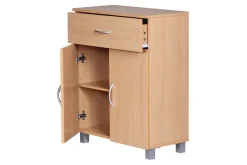 Sideboard Wohnling Folierad spånskiva 60 x 75 cm 2 dörrar 1 låda modern stil