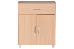 Sideboard Wohnling Folierad spånskiva 60 x 75 cm 2 dörrar 1 låda modern stil