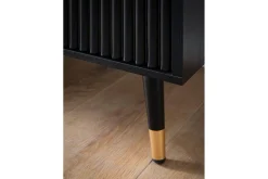 Sideboard Wohnling Folierad spånskiva ekoptik 150 cm 4 dörrar modern