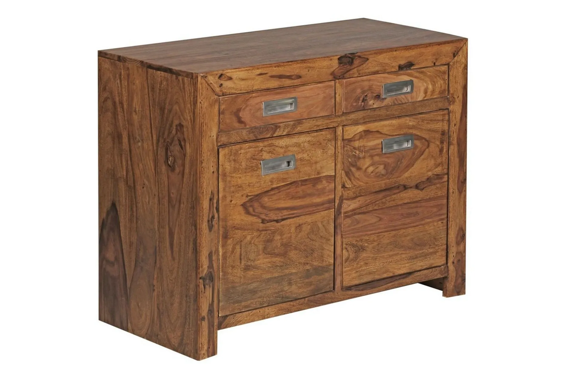 Sideboard Wohnling Massivt trä 90 cm 2 dörrar 2 lådor Lantstil