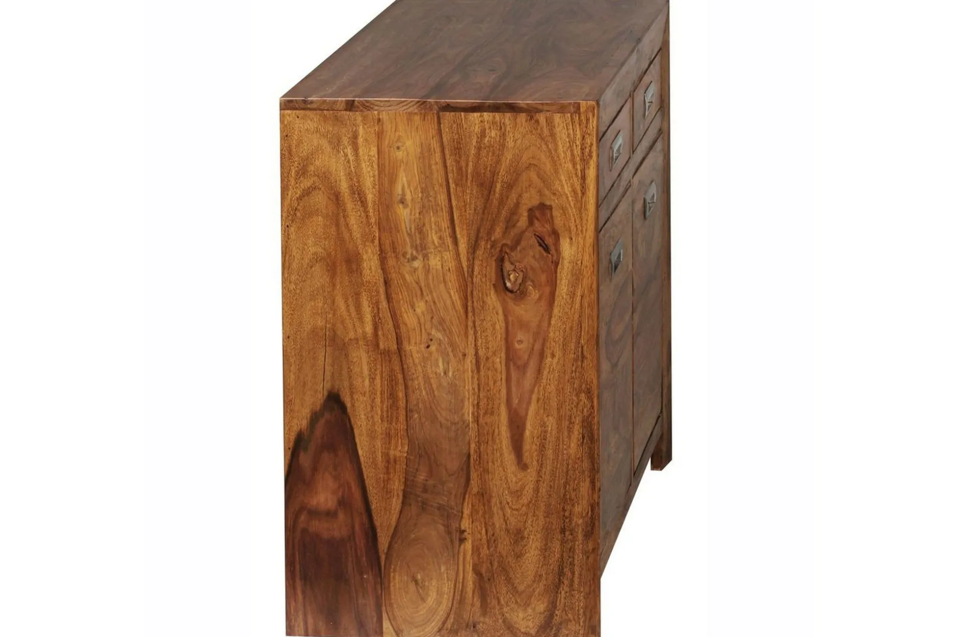 Sideboard Wohnling Massivt trä 90 cm 2 dörrar 2 lådor Lantstil