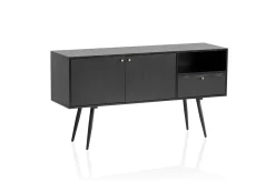 Sideboard Wohnling Melaminbelagd MDF 140 cm med 2 dörrar 1 låda Modern