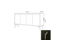 Sideboard 40x140 cm