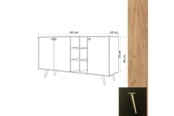Sideboard 40x140 cm
