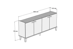 Sideboard 41x182 cm