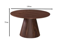 Siena Matbord Runt 130cm Fanér