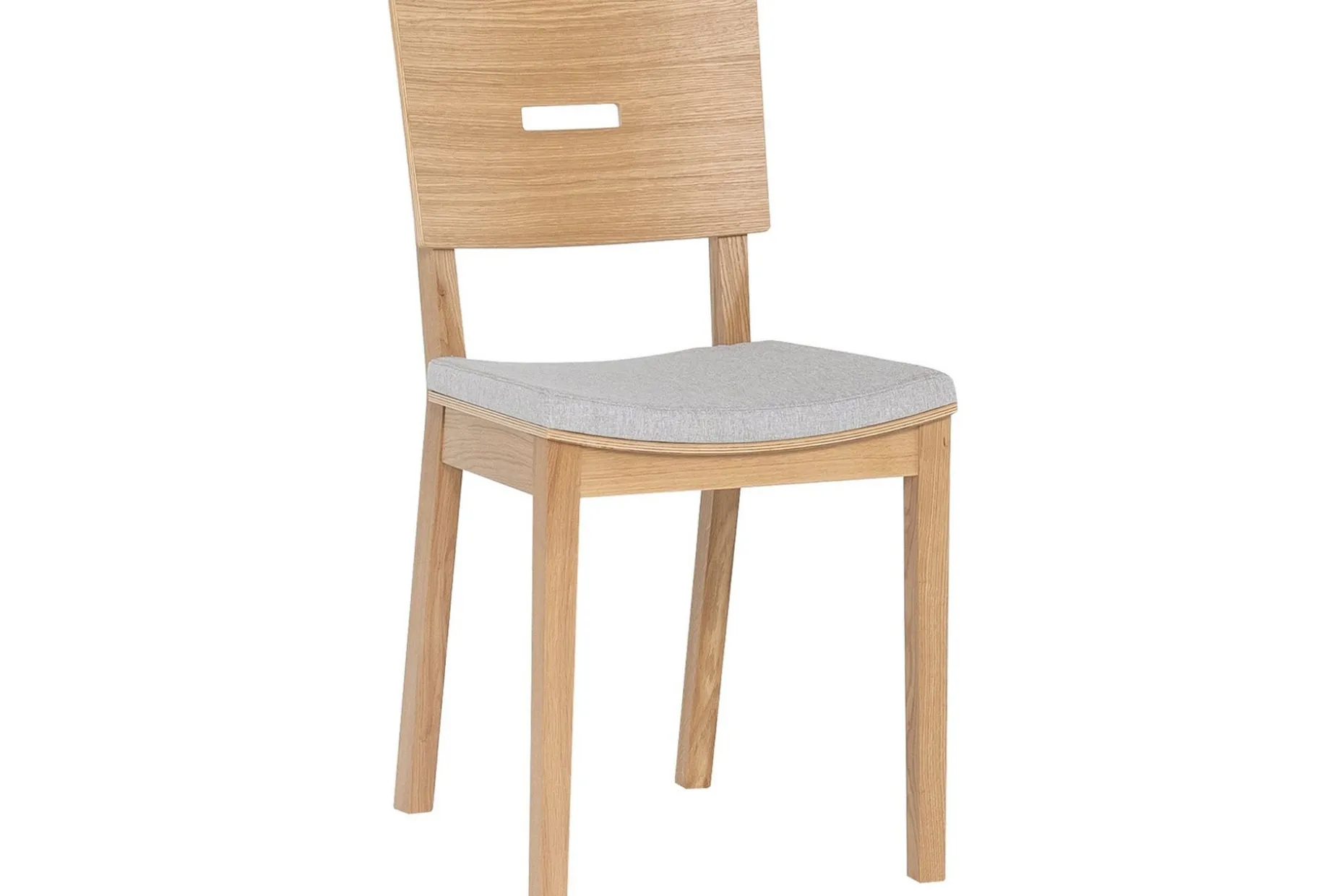 Simple Stol Trä/Natur/Grå