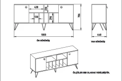 Sincerely Sidobord 180 cm