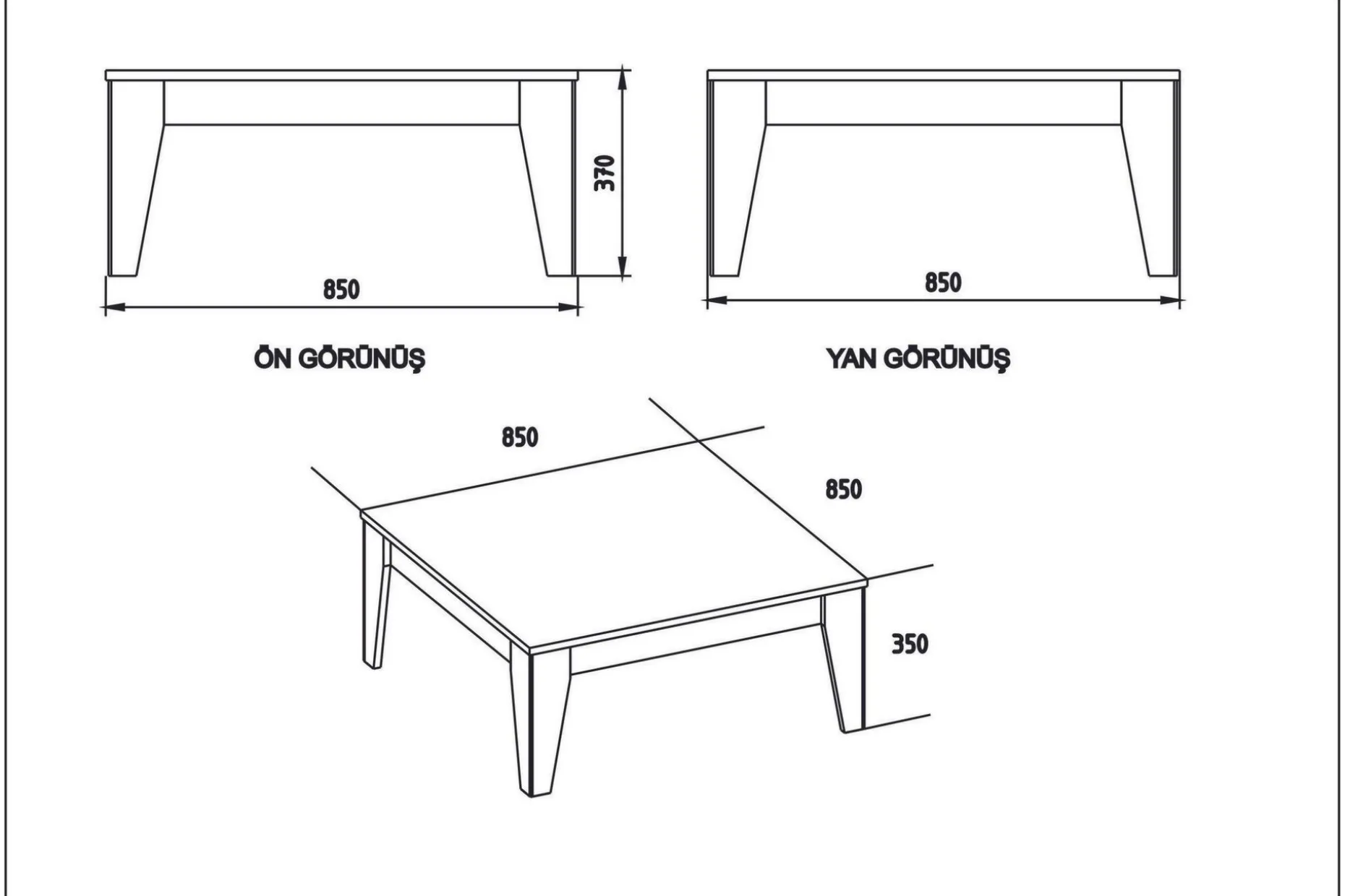 Sincerely Soffbord 85 cm Marmormönster
