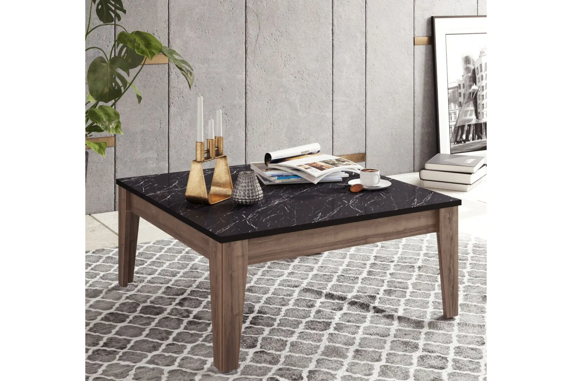 Sincerely Soffbord 85 cm Marmormönster