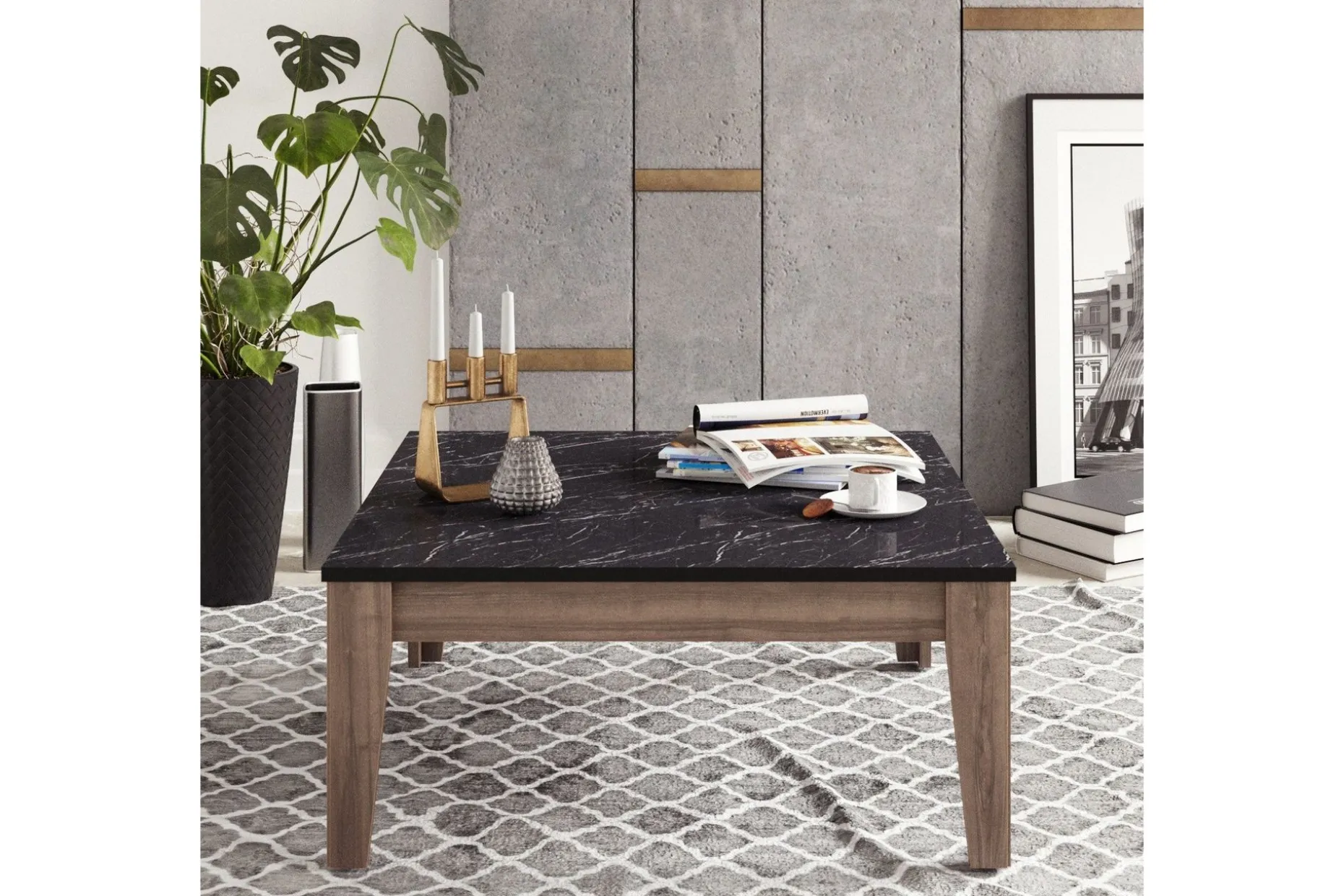 Sincerely Soffbord 85 cm Marmormönster