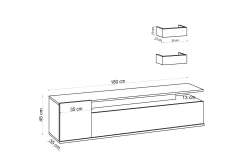 Sinox Tv-bänk 180 cm