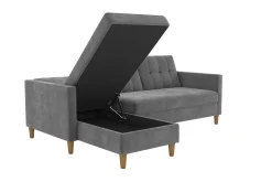 3-sits Divanbäddsoffa Hartford Grå