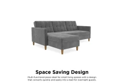 3-sits Divanbäddsoffa Hartford Grå