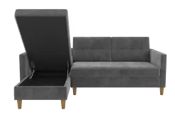 3-sits Divanbäddsoffa Hartford Grå