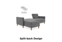 3-sits Divanbäddsoffa Hartford Grå