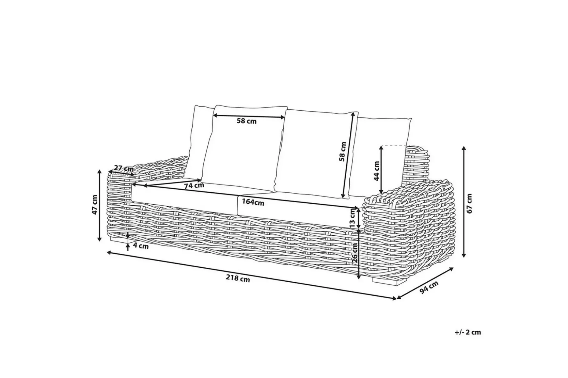 3-sitssoffa Forli