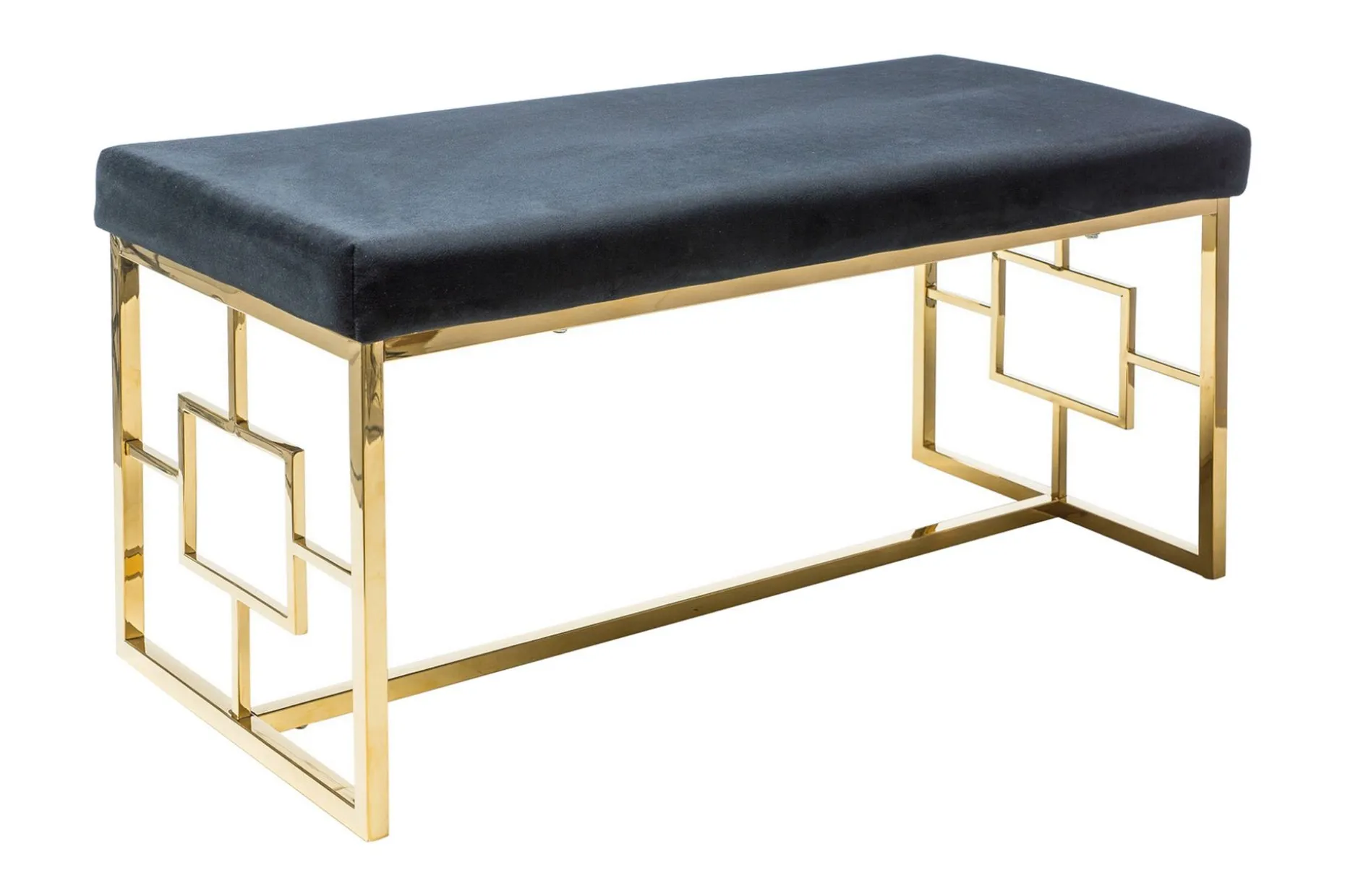 Sittebenk Fløyel Svart 100 cm