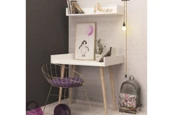 Skaberg Skrivbord 90 cm med Förvaring Vägghylla