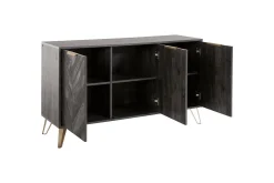 Skänk Mörkt trä 133x40x75 cm