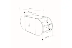 Skoskåp Pozy 110 cm