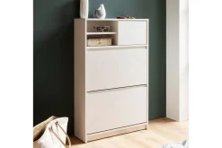 Skoskåp Wohnling med 2 utfällbara fack 1 dörr melaminbelagd mdf modern
