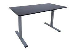 Skrivbord Ergo Optimal med motor 120x60 cm Svart/Grå