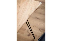Skrivbord Wohnling Massivt trä 150 cm träd kant med hårnålben lantstil