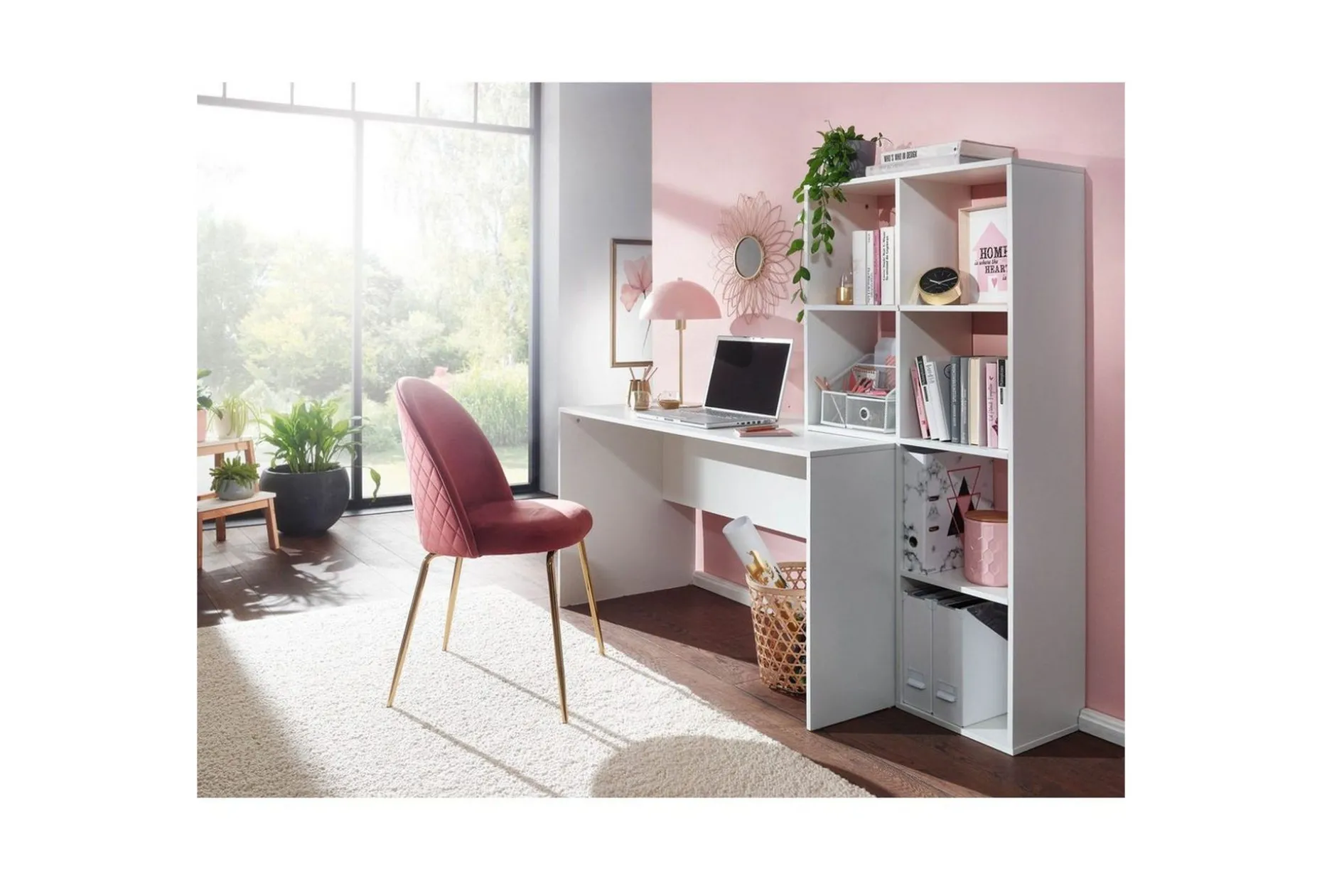 Skrivbord Wohnling med förvaringshylla 170 cm modern