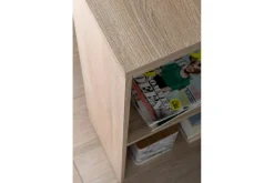 Skrivbord Wohnling med hylla 120x120x53 cm trä i modern stil Sonoma