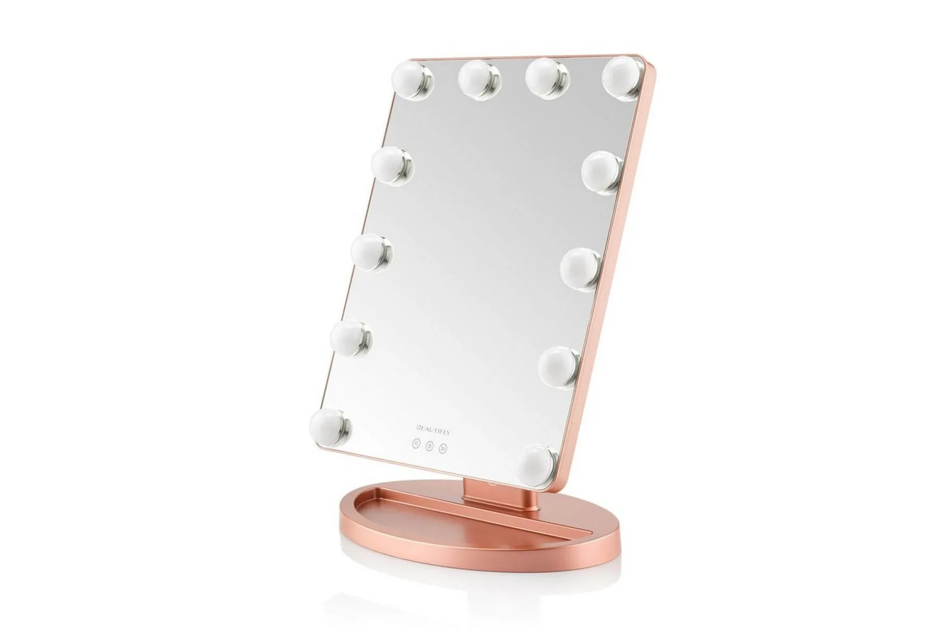 Sminkspegel Beautifly GamourVue med LED-belysning