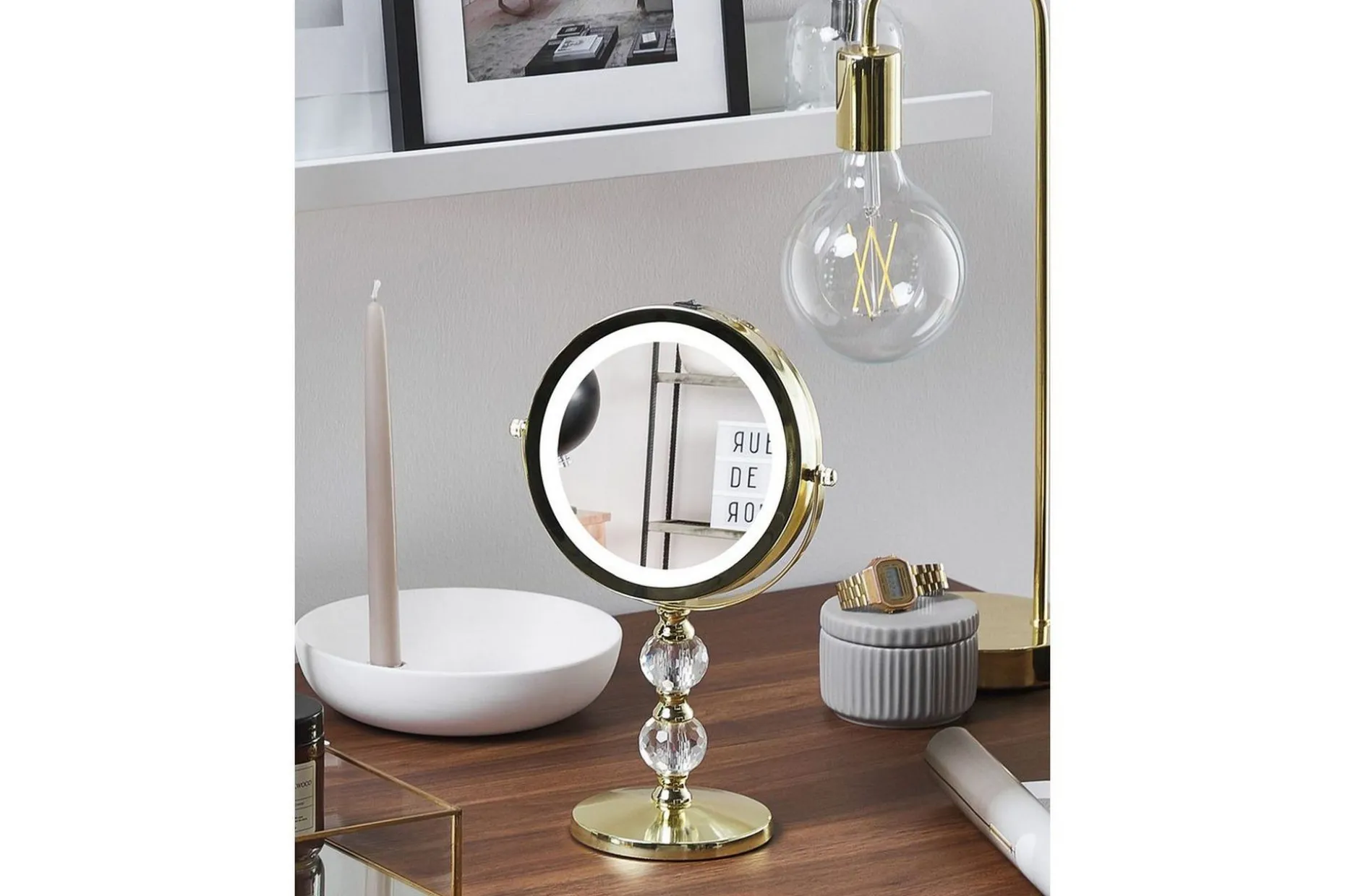 Sminkspegel Claira Guld
