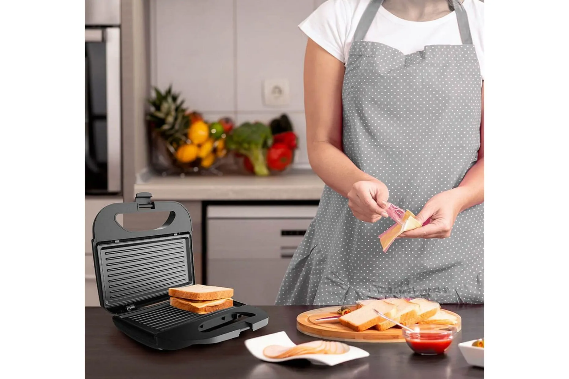 Smörgåsgrill Black+Decker 2 Fack